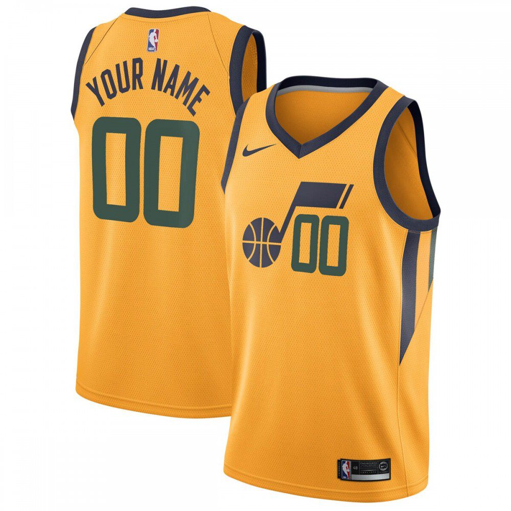 Women's Utah Jazz Gold Statement Swingman Jersey