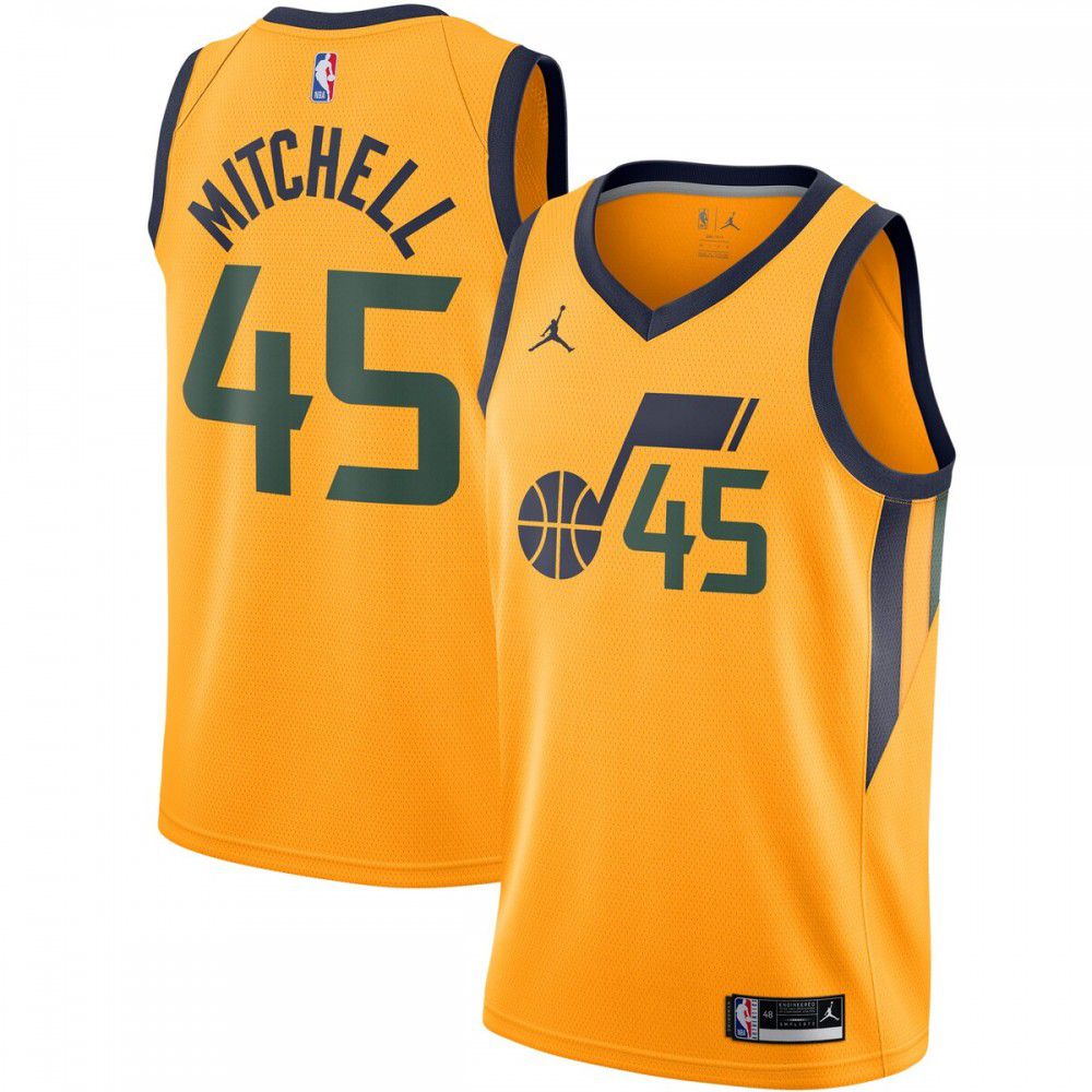 Kids' Utah Jazz 2020/21 Gold Statement Swingman Jersey