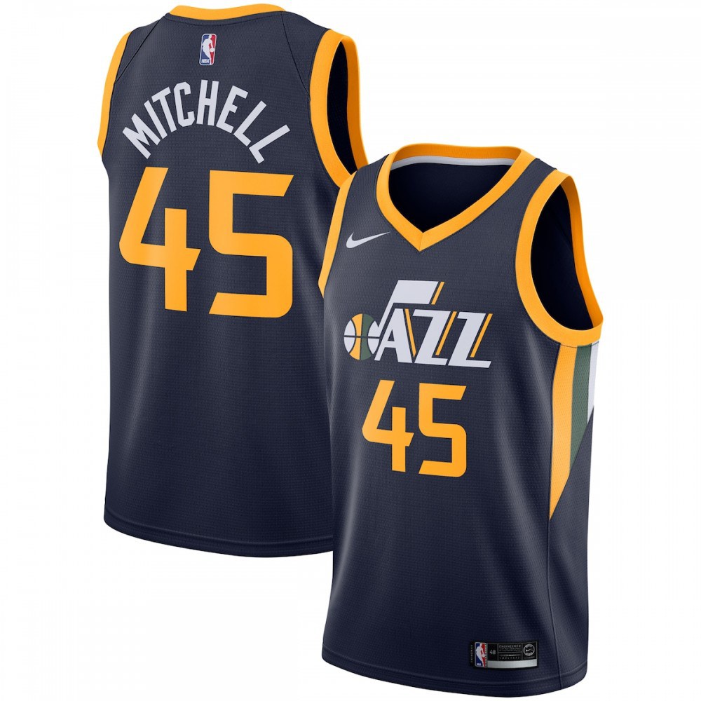 Kids' Utah Jazz Navy Icon Swingman Jersey