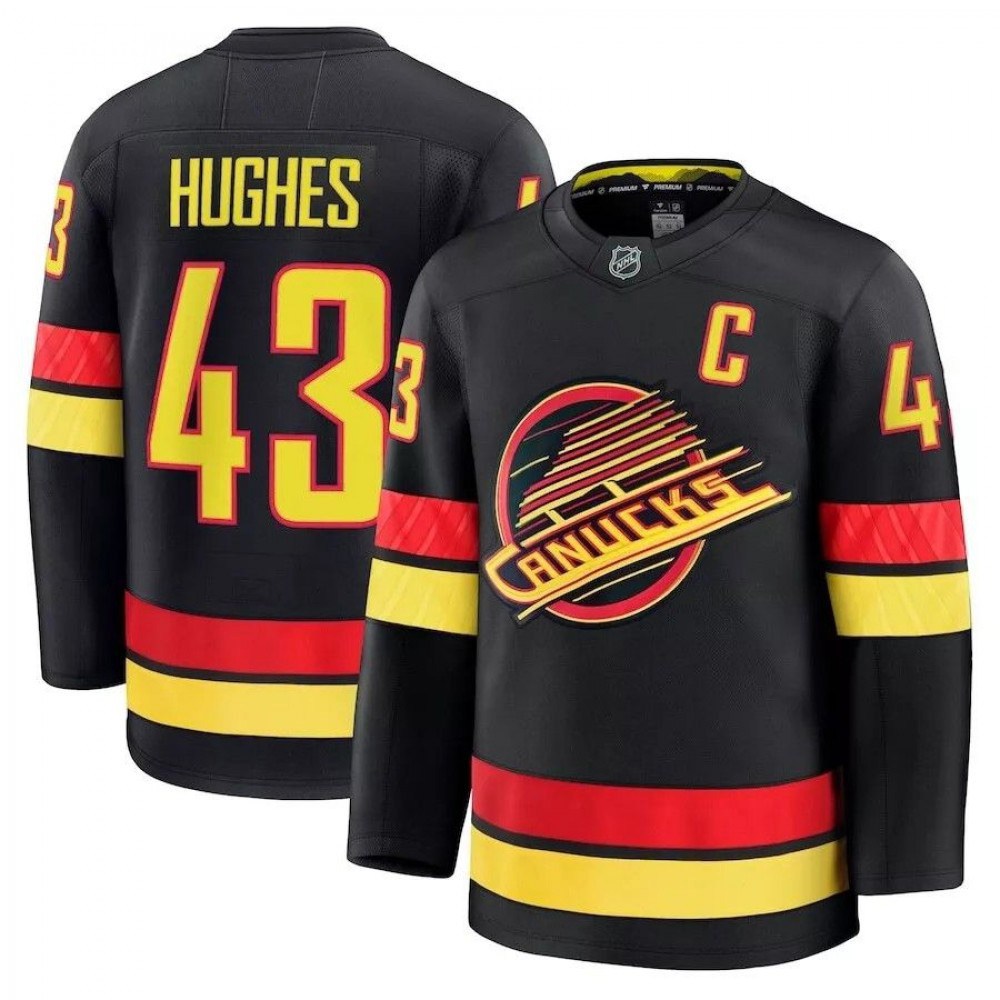 Men's Vancouver Canucks Black Alternate Jersey