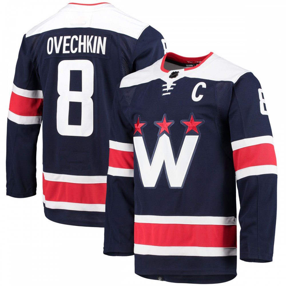 Kids' Washington Capitals 2020/21 Navy Player Jersey