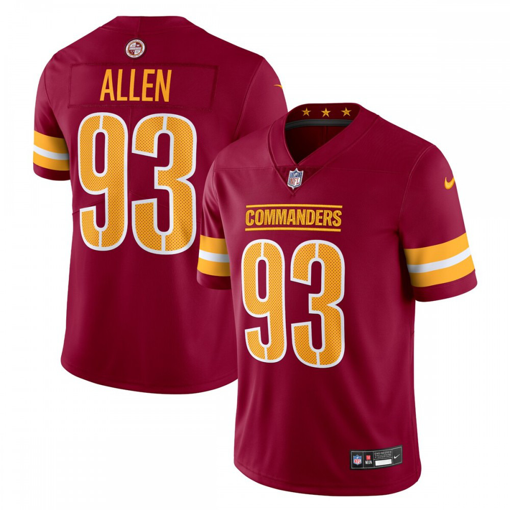 Kids' Washington Commanders Burgundy Limited Jersey
