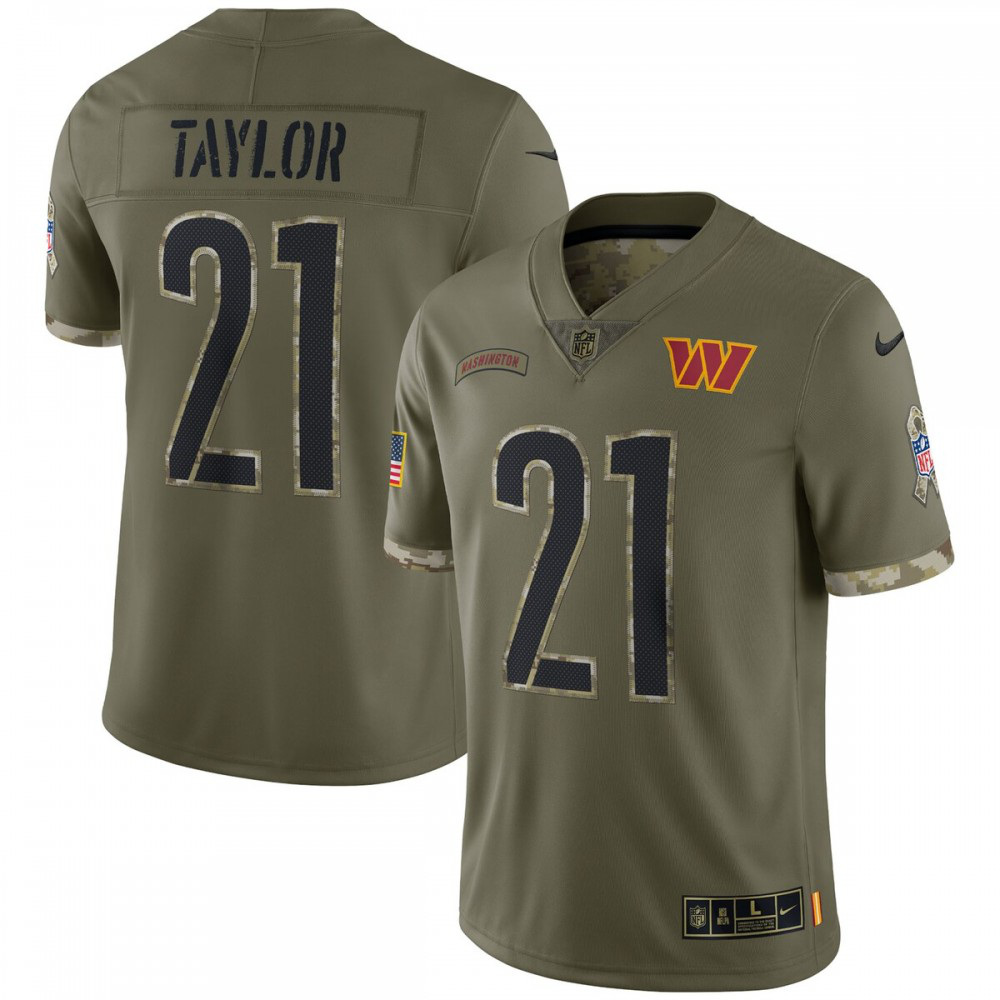 Women's Washington Commanders 2022 Olive Salute Limited Jersey