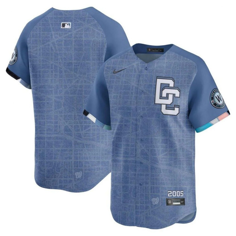Men's Washington Nationals 2025 Blue City Limited Jersey