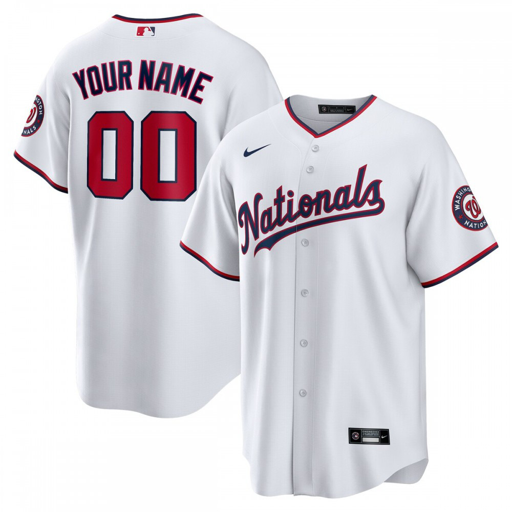 Kids' Washington Nationals White Replica Jersey