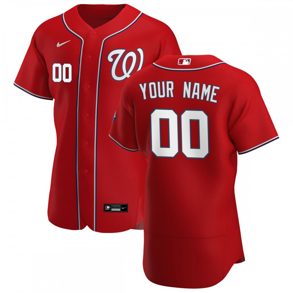 Men's Washington Nationals Scarlet Alternate Jersey