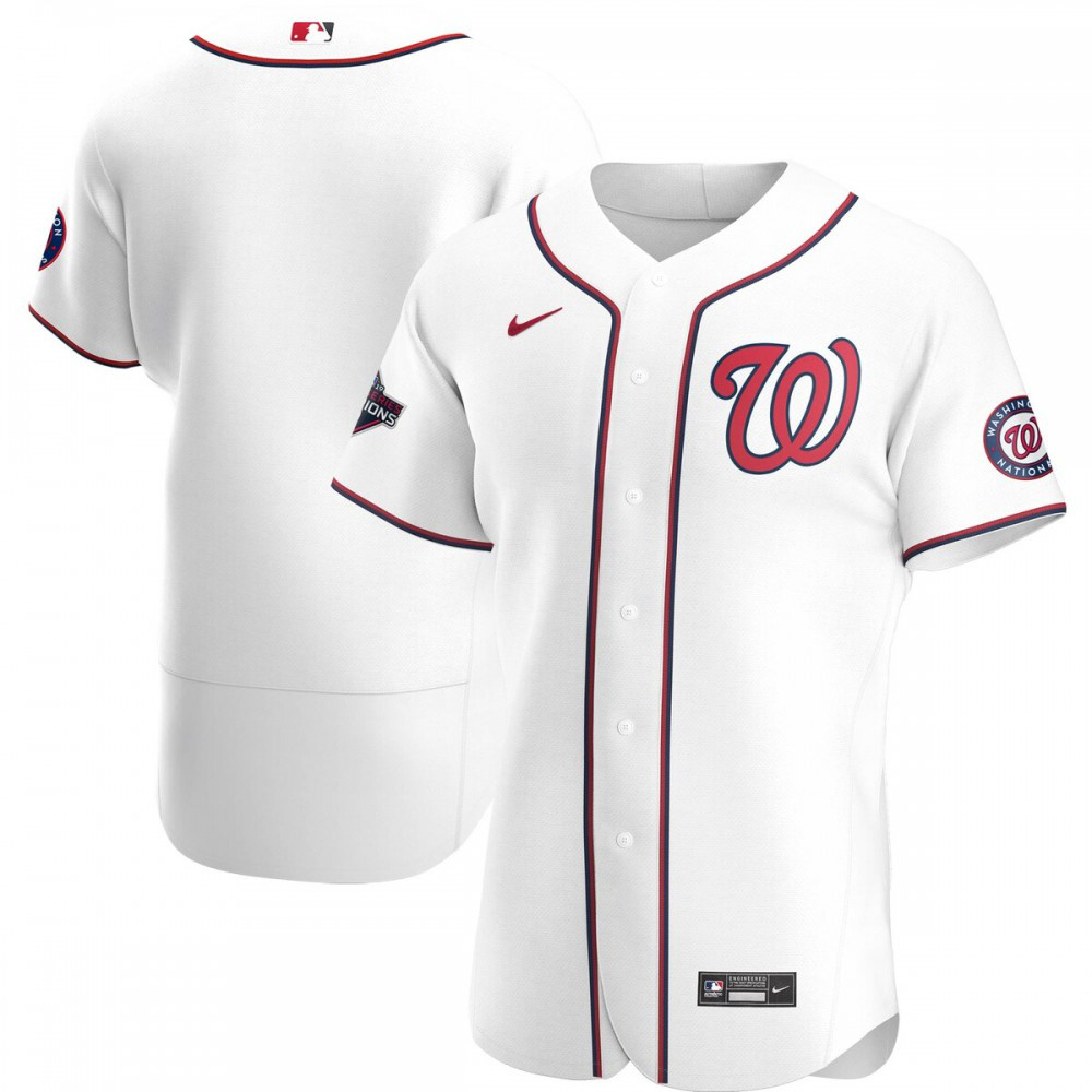 Men's Washington Nationals White Home Jersey