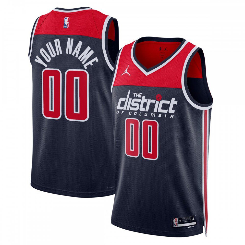 Men's Washington Wizards 2022/23 Navy Statement Swingman Jersey