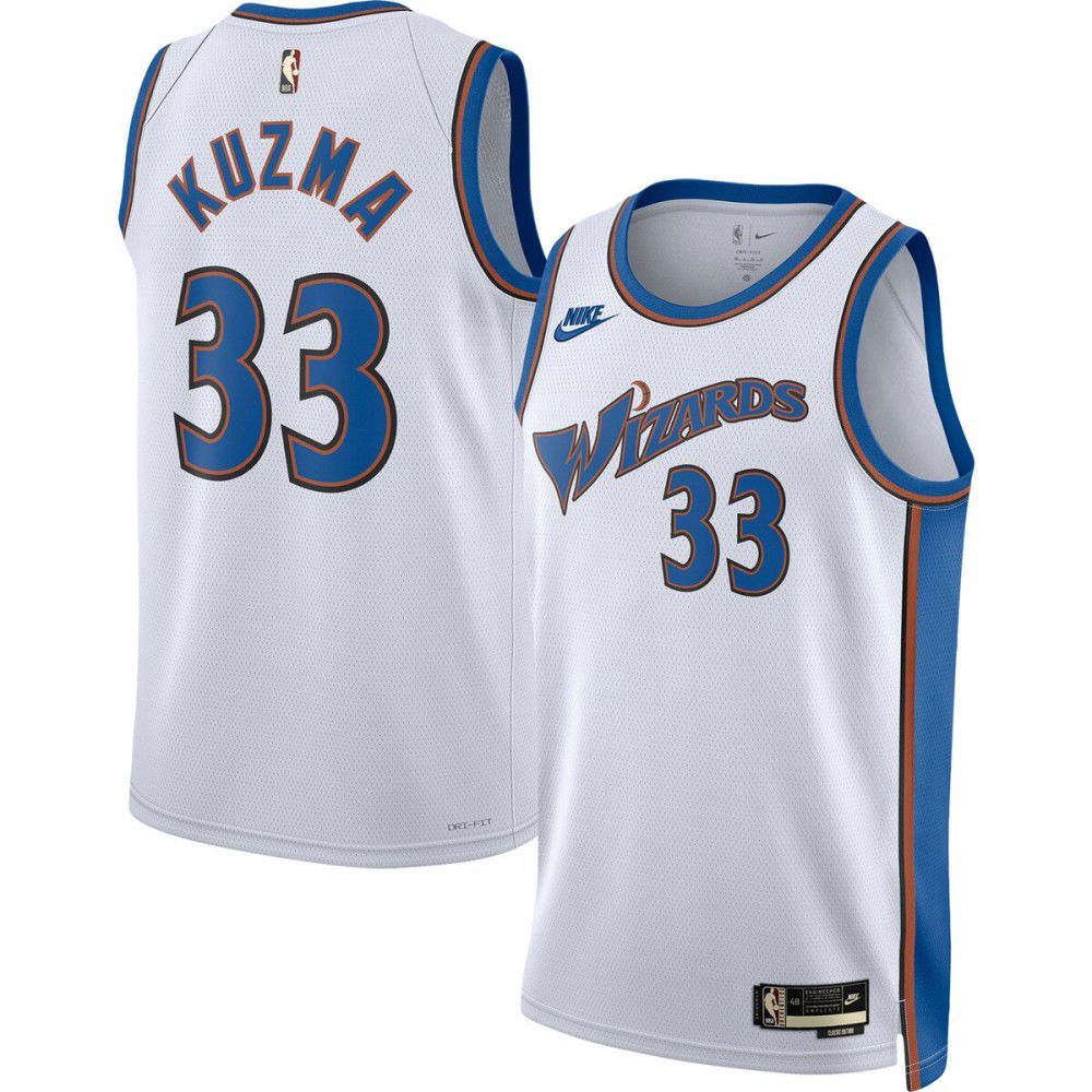 Kids' Washington Wizards 2022/23 White Classic Swingman Jersey