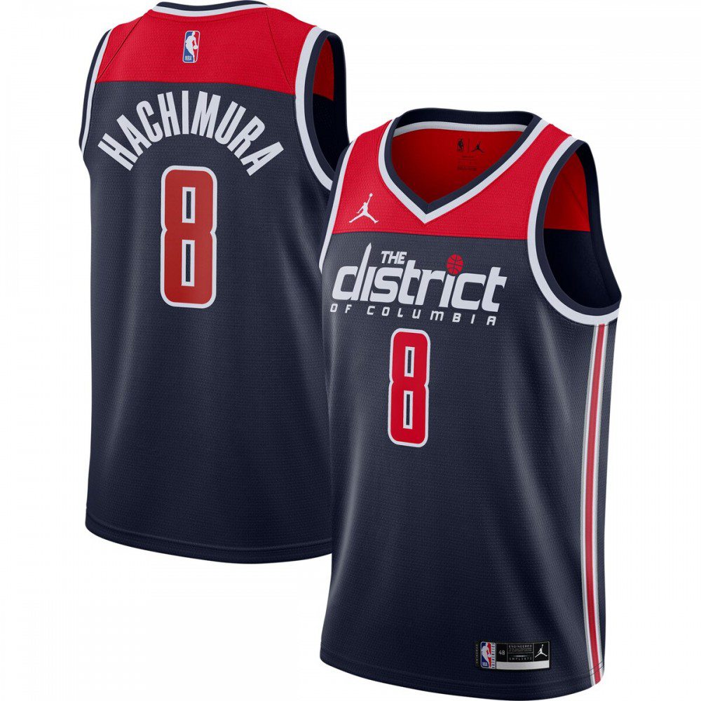 Kids' Washington Wizards 2020/21 Navy Statement Player Jersey