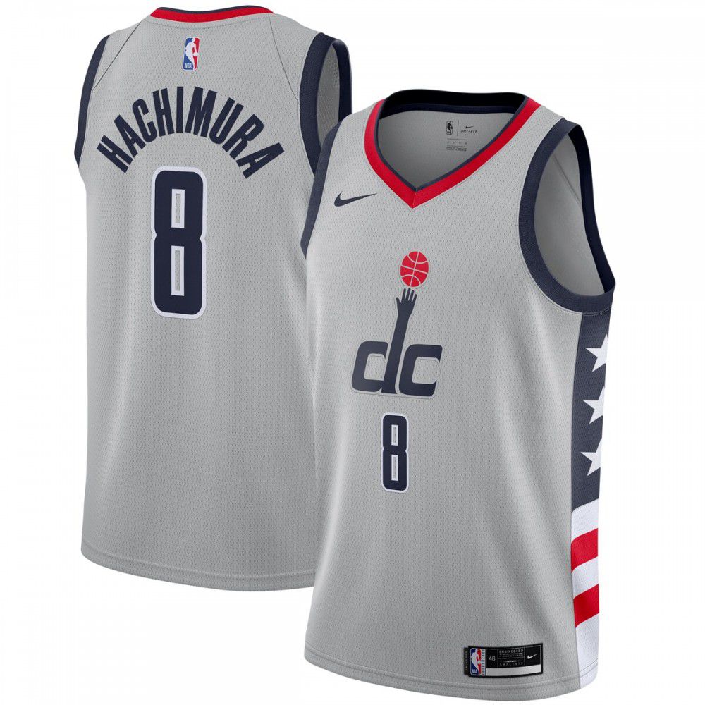 Kids' Washington Wizards 2020/21 Gray City Player Jersey
