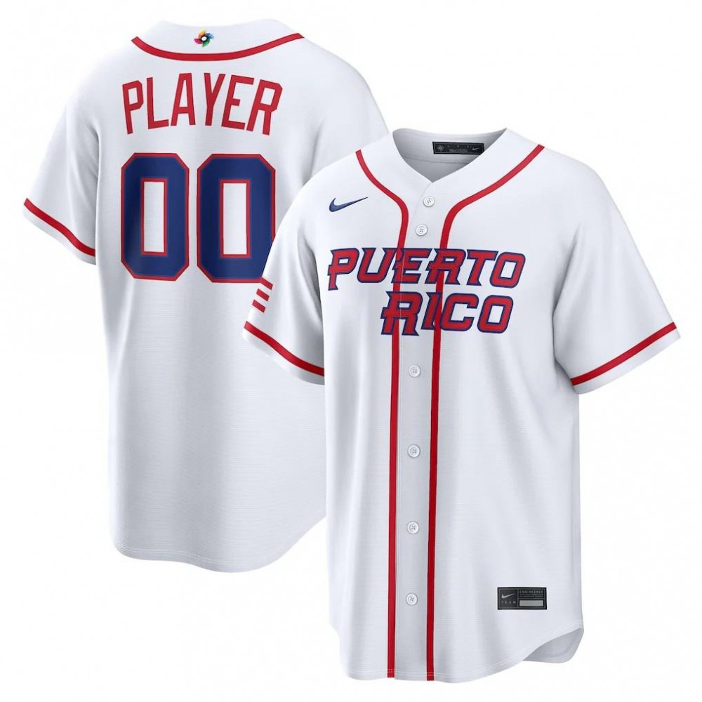 Men's Puerto Rico 2026 White Classic Jersey