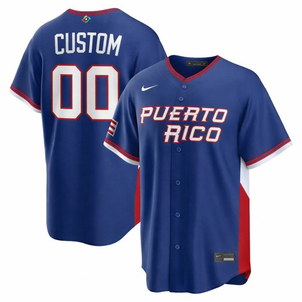 Men's Puerto Rico 2026 Royal Classic Jersey