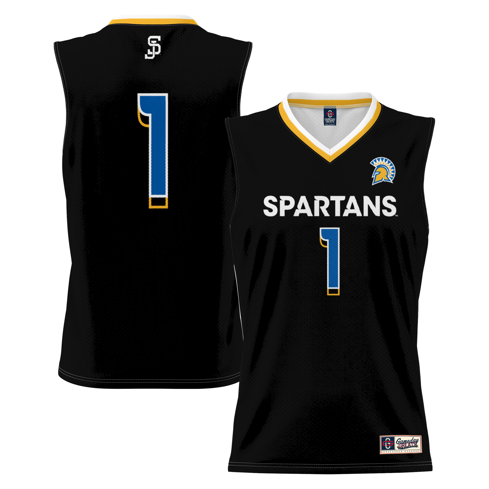Men's Jose State Spartans Black Jersey