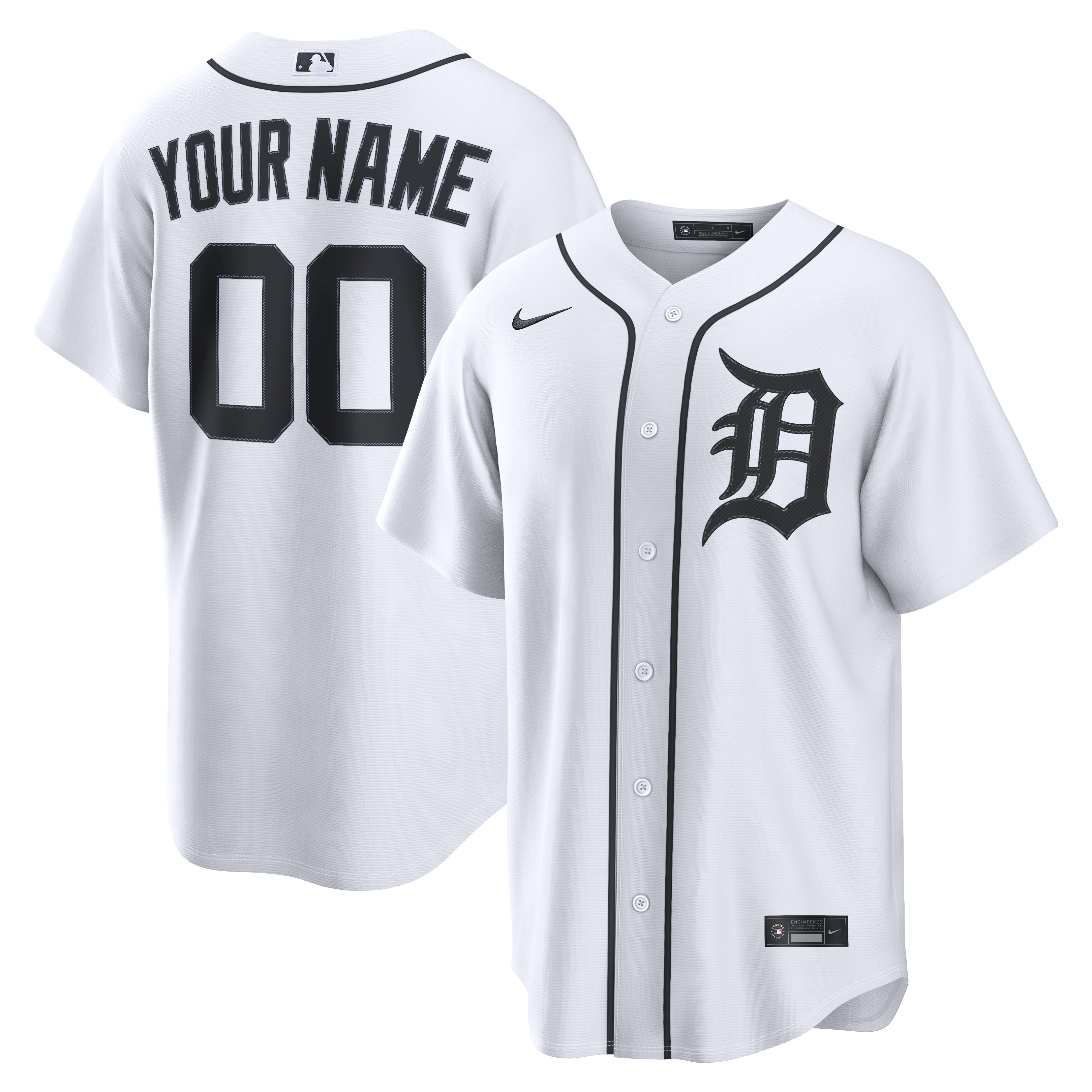 Kids' Detroit Tigers White Replica Jersey