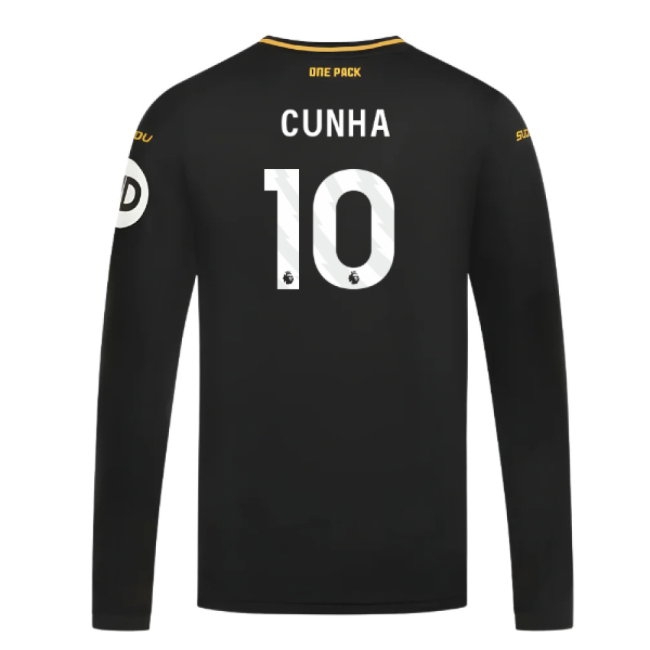 Men's Wolves 2024/25 Away Long Sleeve Jersey