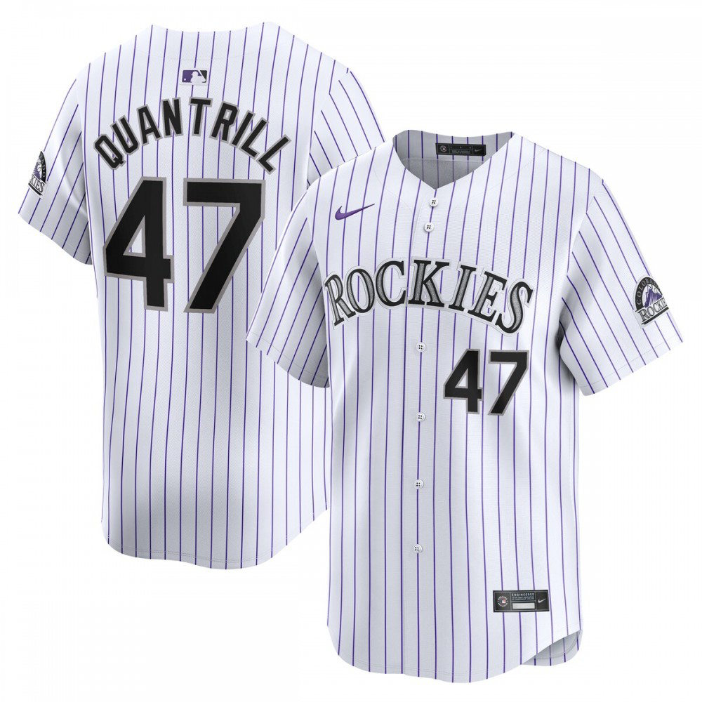 Men's Colorado Rockies White Limited Jersey