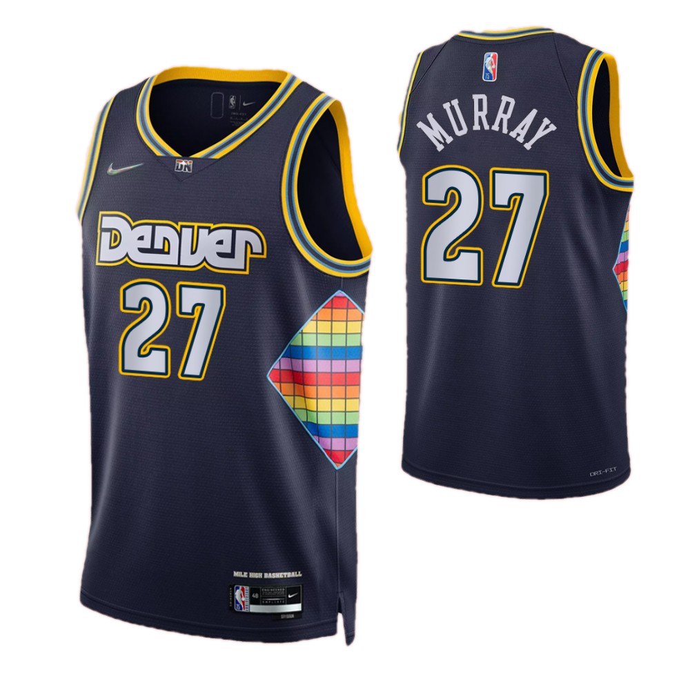 Men's Denver Nuggets 2021/22 Navy City Swingman Jersey