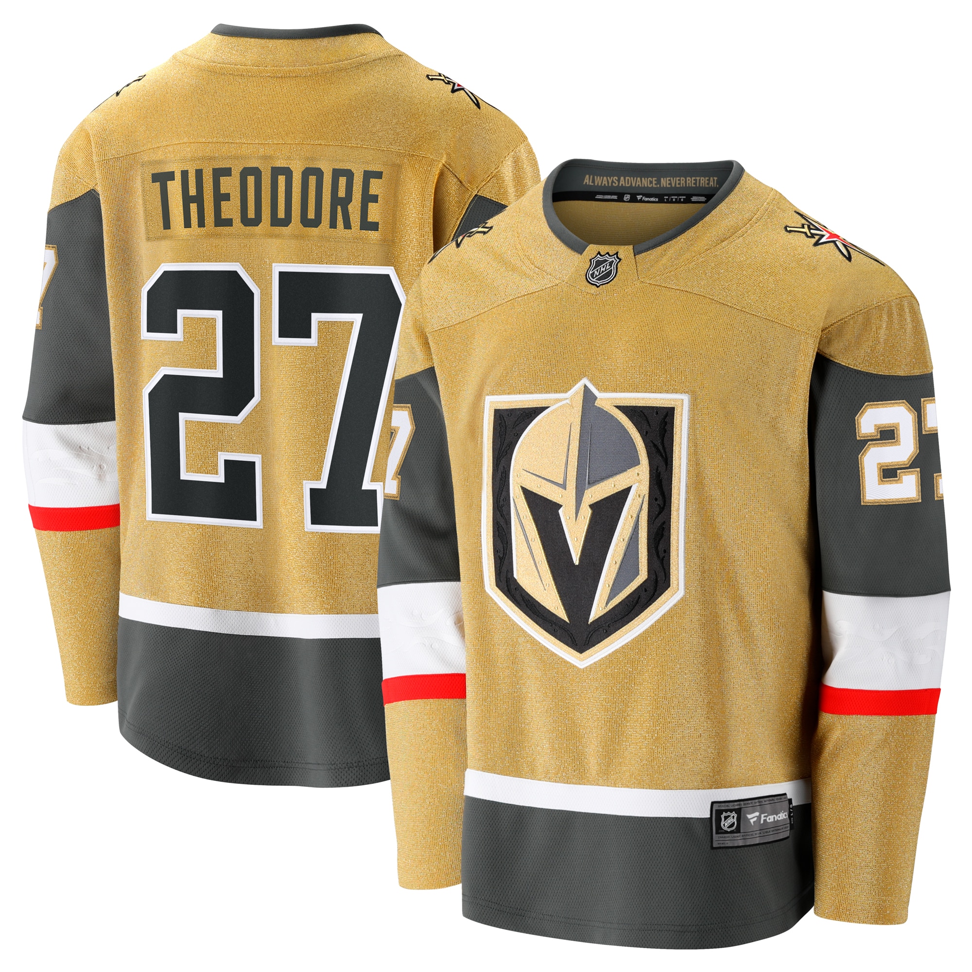 Kids' Vegas Golden Knights Gold Home Jersey