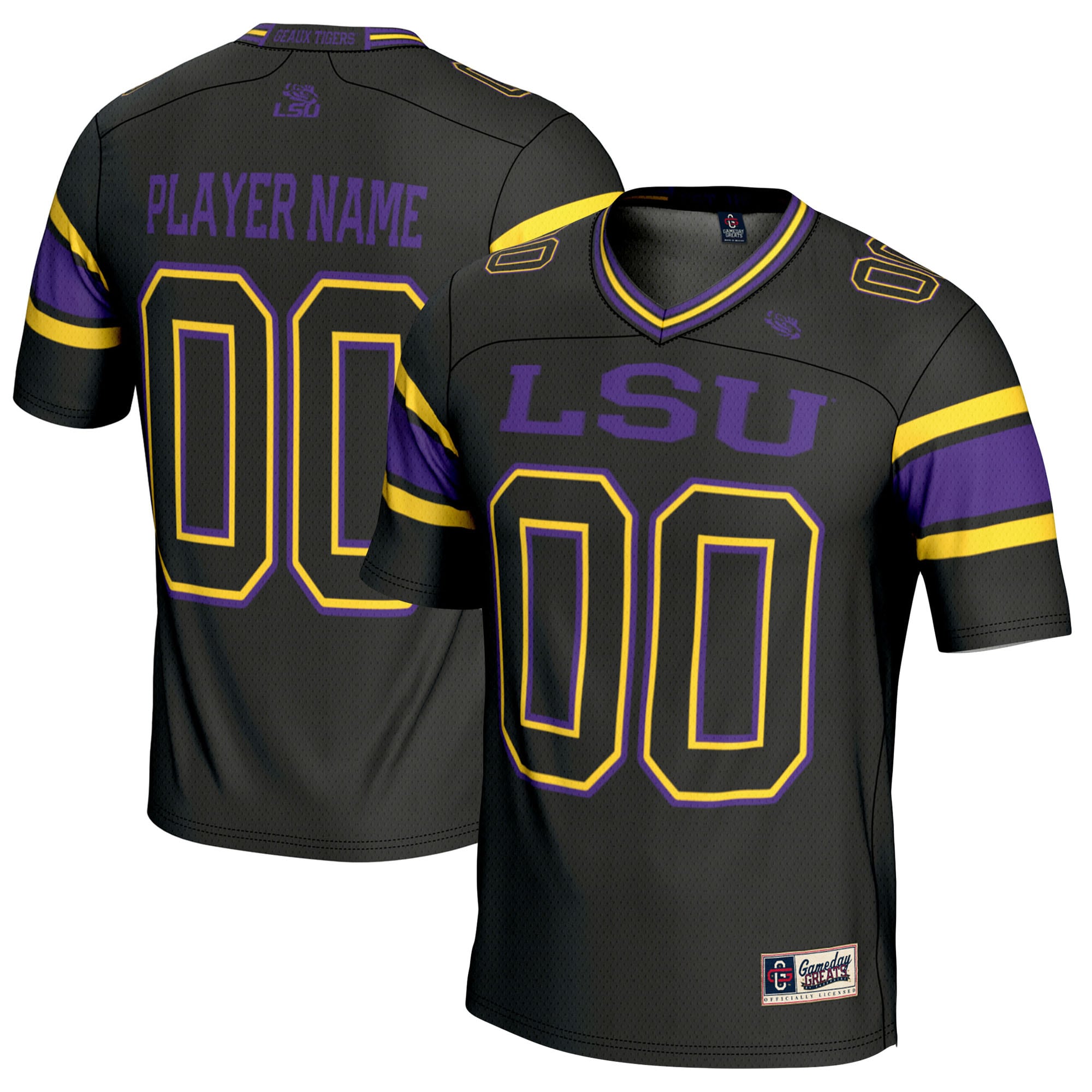 Kids' LSU Tigers Black Player Jersey