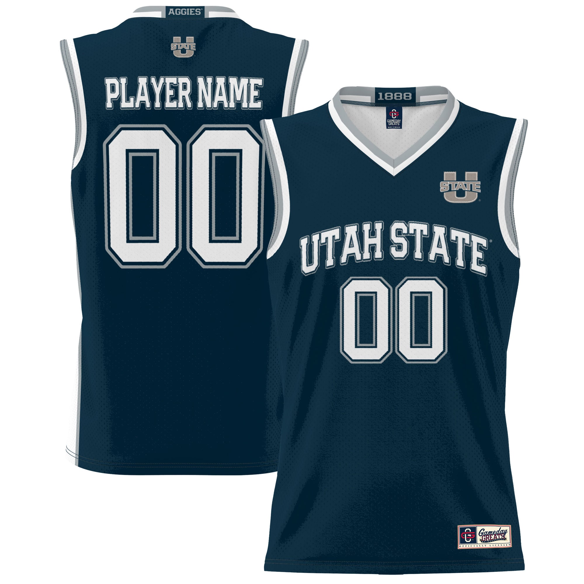 Women's Utah State Aggies Navy Player Jersey