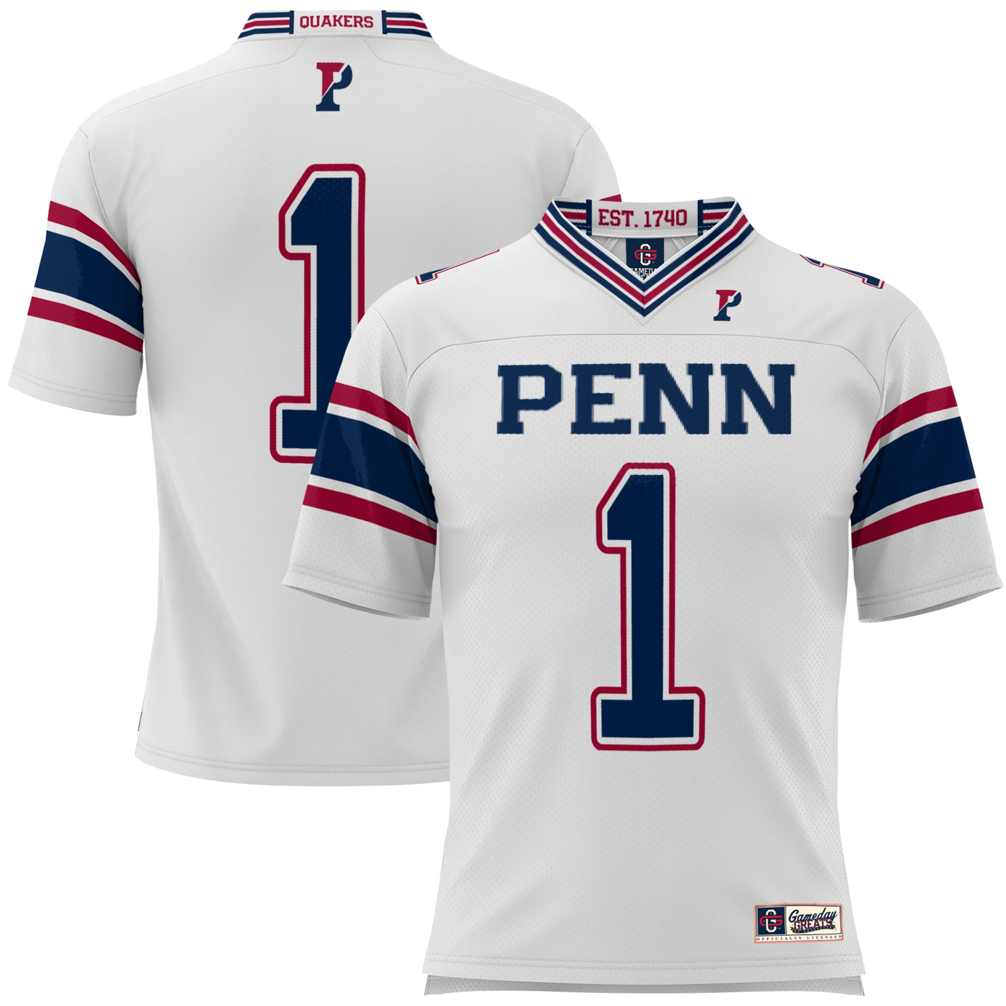 Kids' Pennsylvania Quakers White Jersey