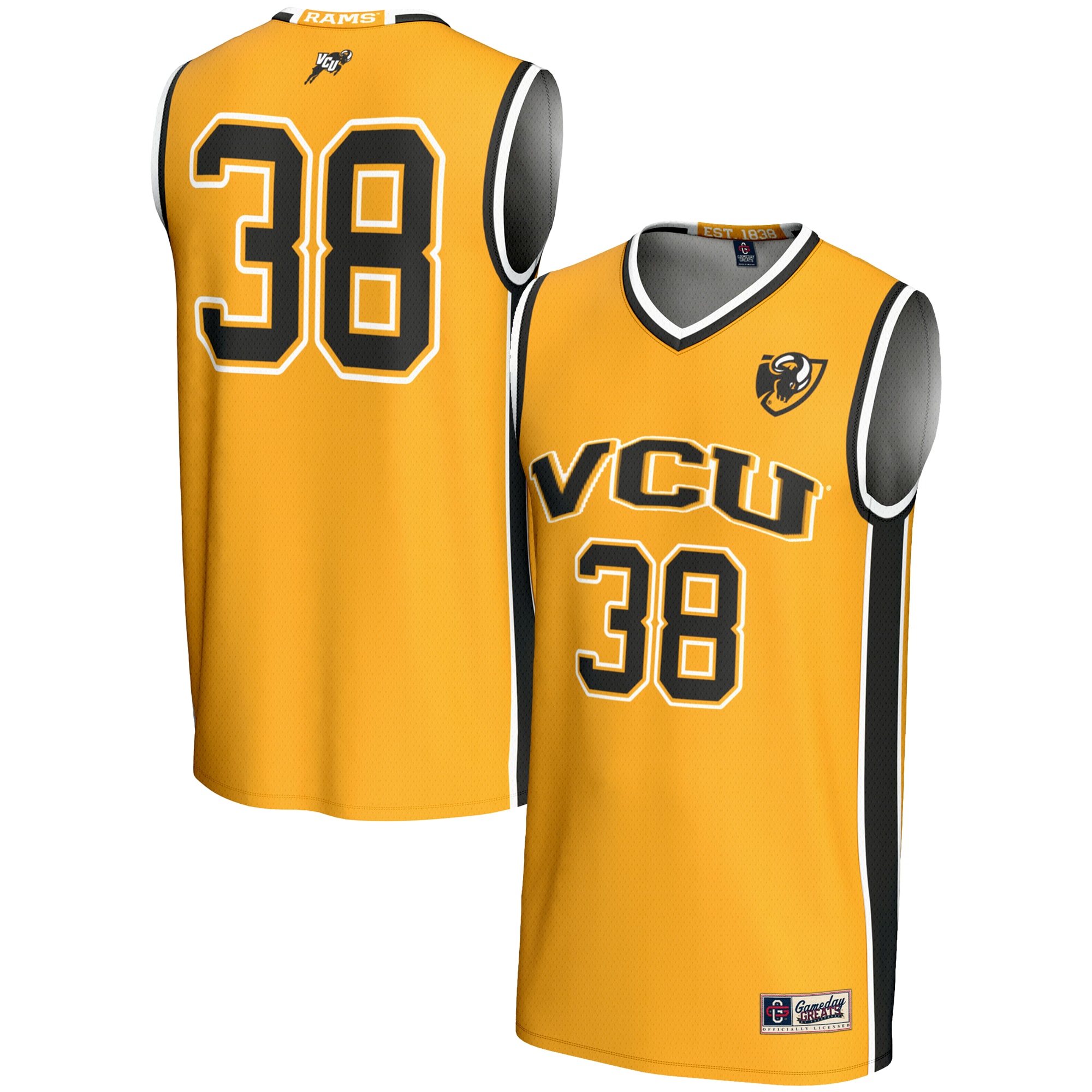 Men's VCU Rams Gold Jersey