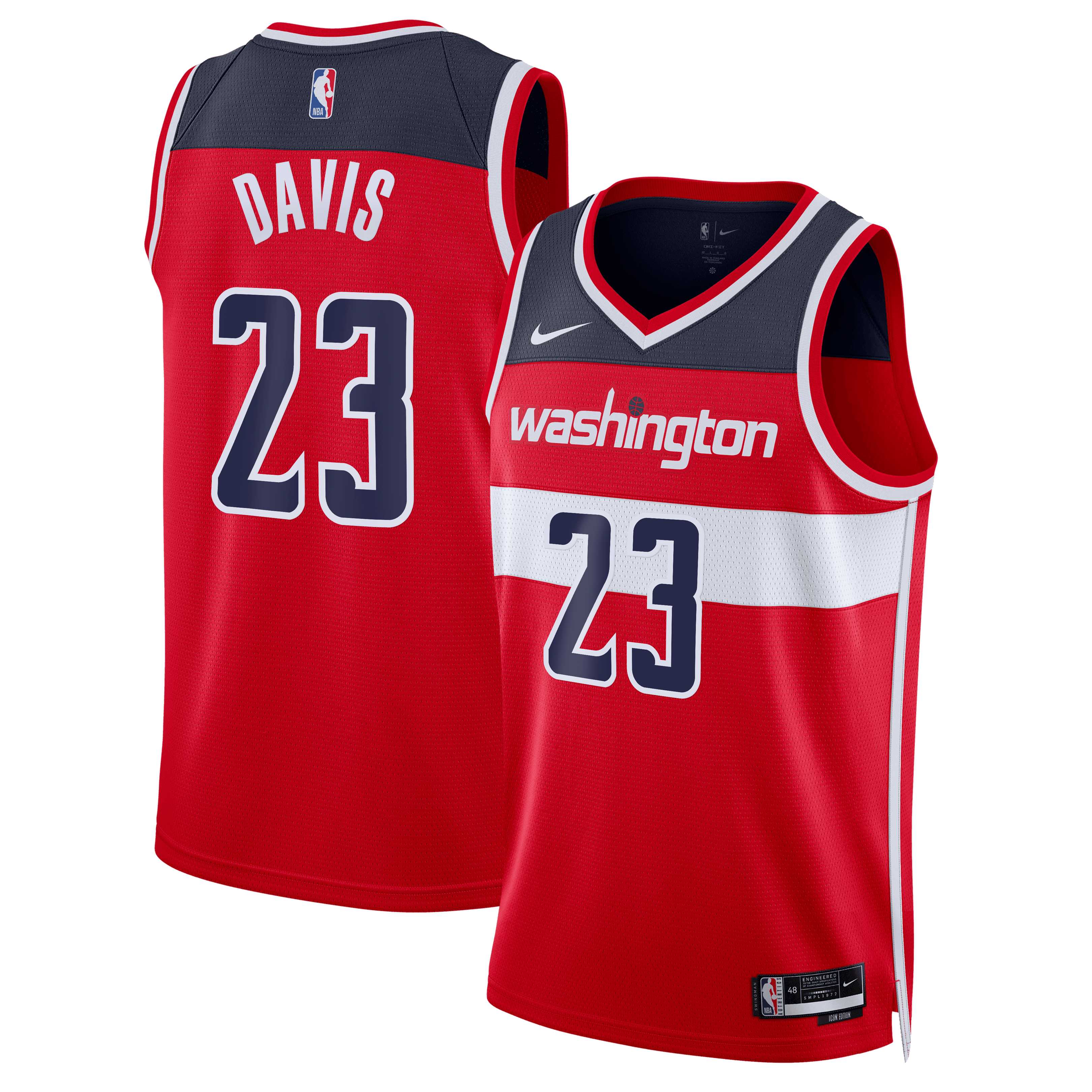 Kids' Washington Wizards Red Icon Swingman Jersey