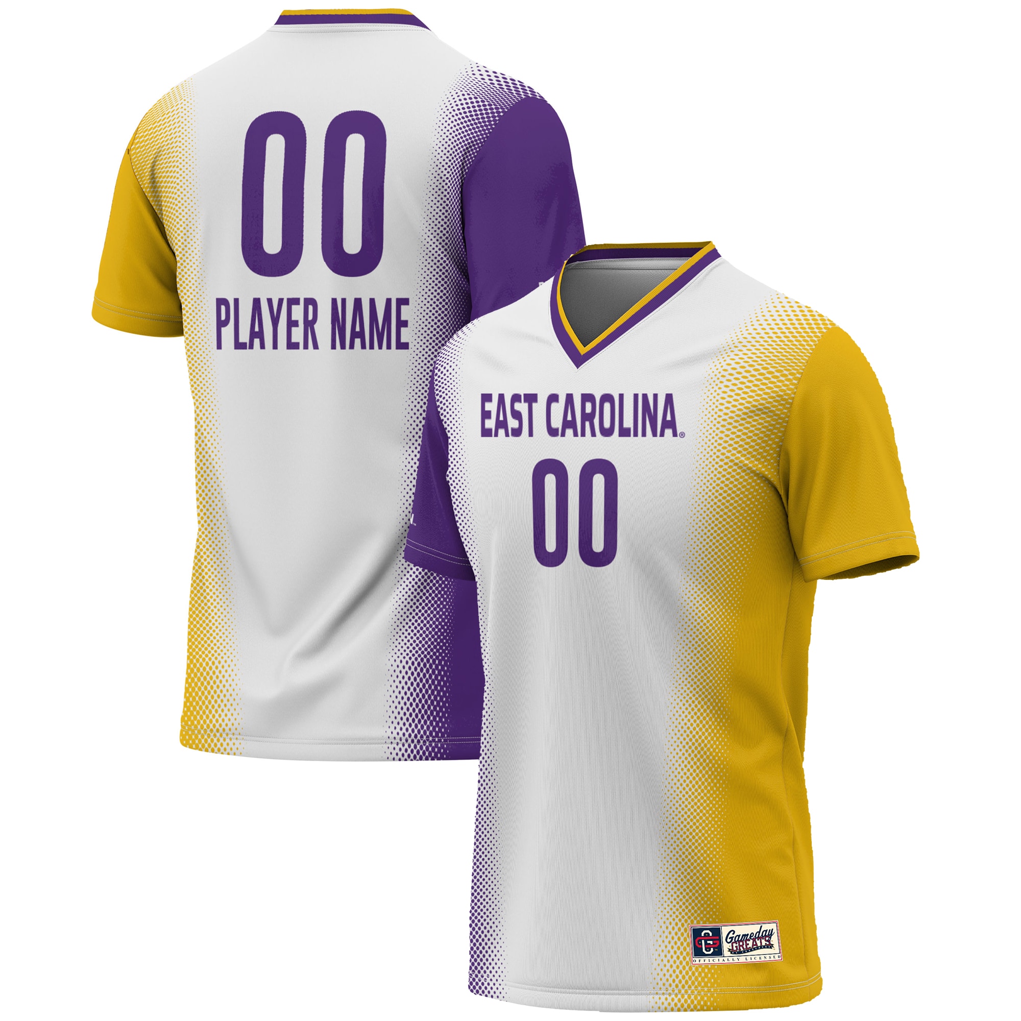 Women's ECU Pirates White Player Jersey