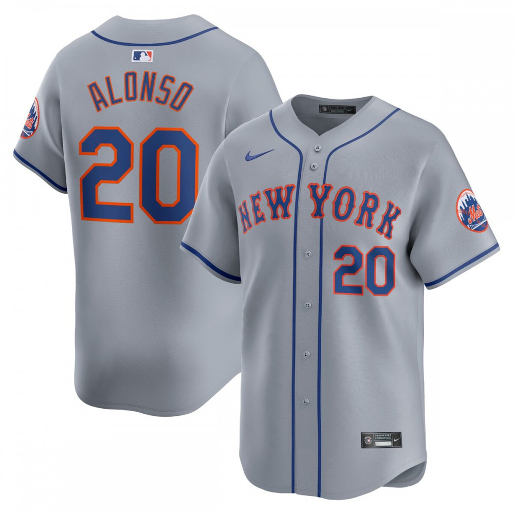 Kids' New York Mets Gray Limited Jersey
