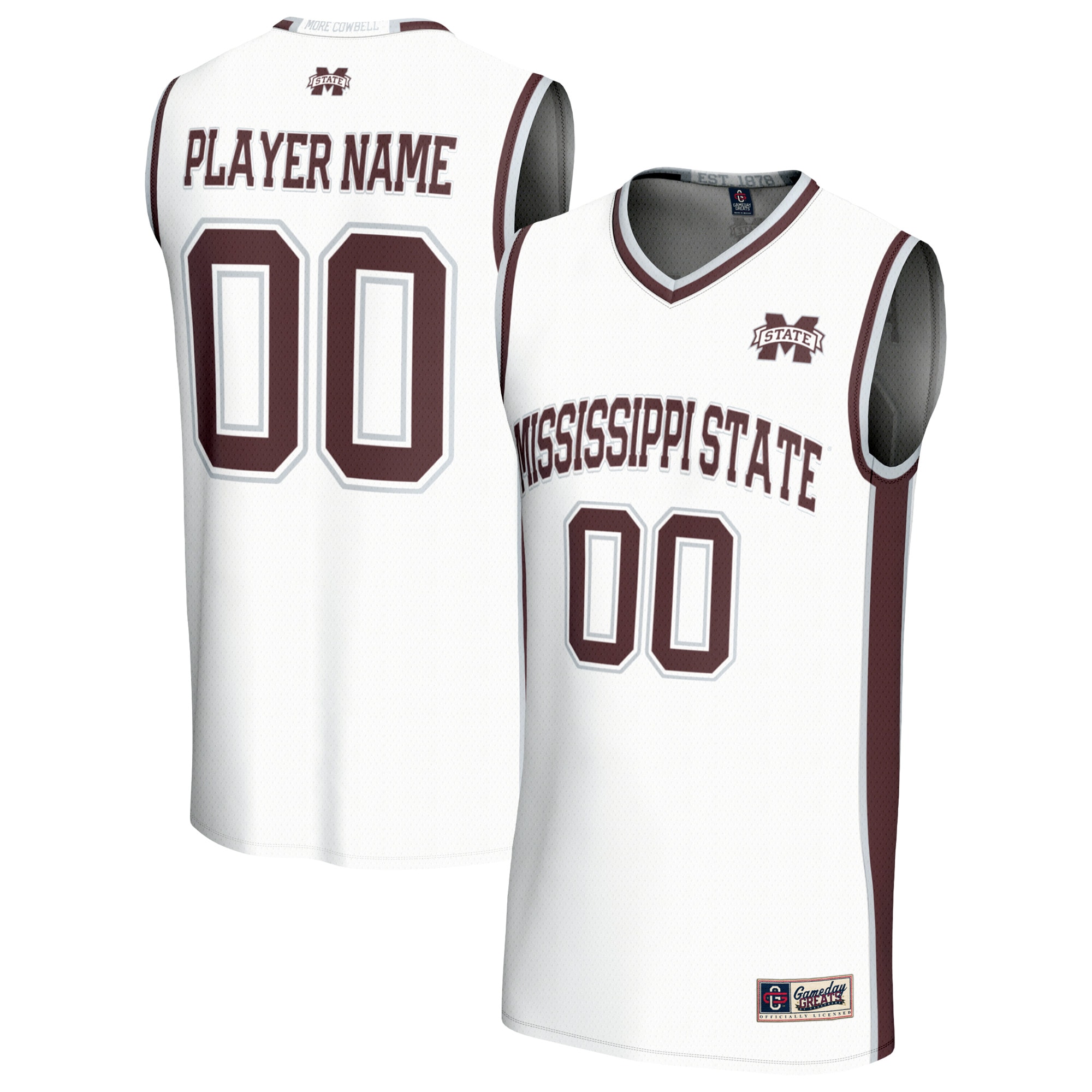 Men's Mississippi State Bulldogs White Player Jersey