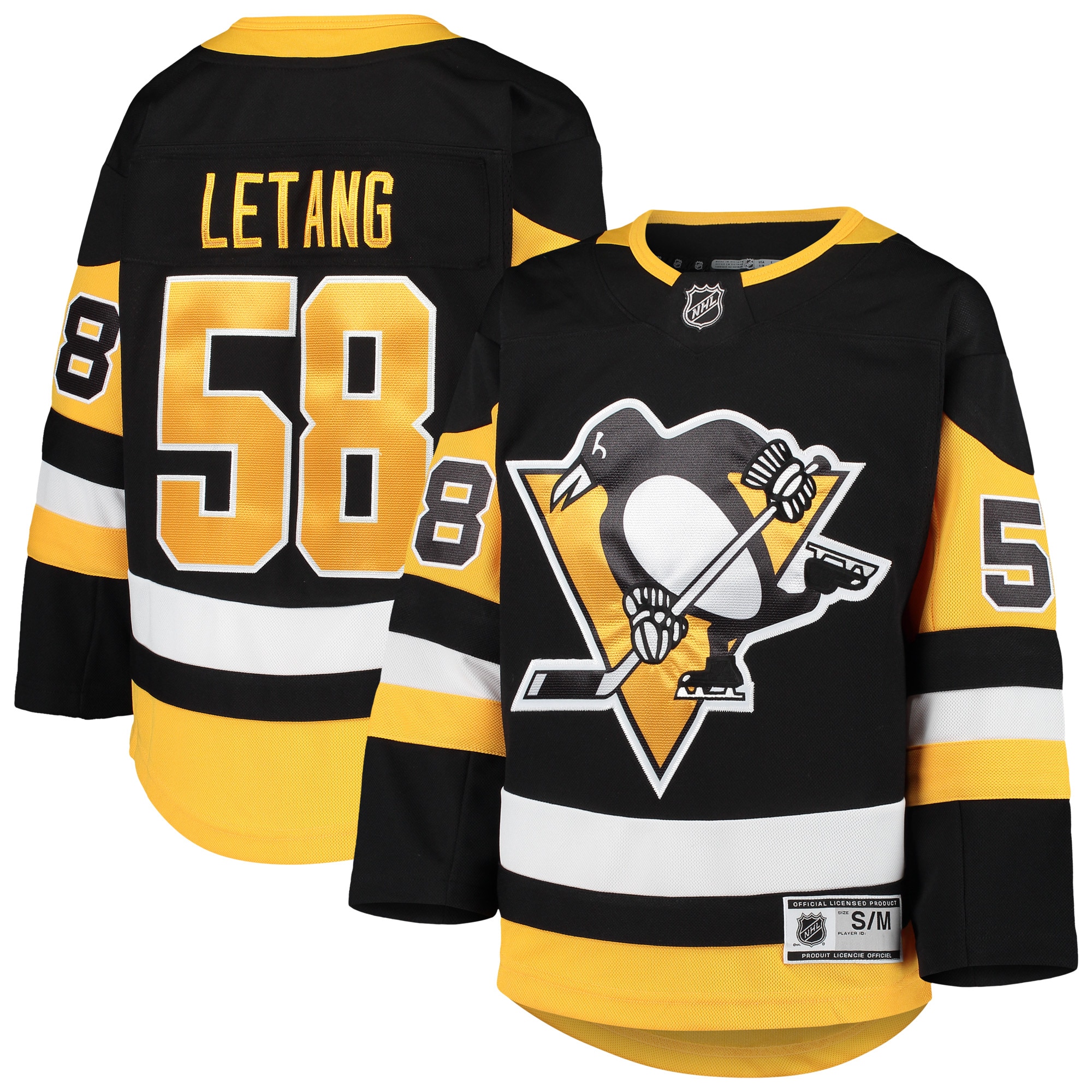 Men's Pittsburgh Penguins Black Player Jersey