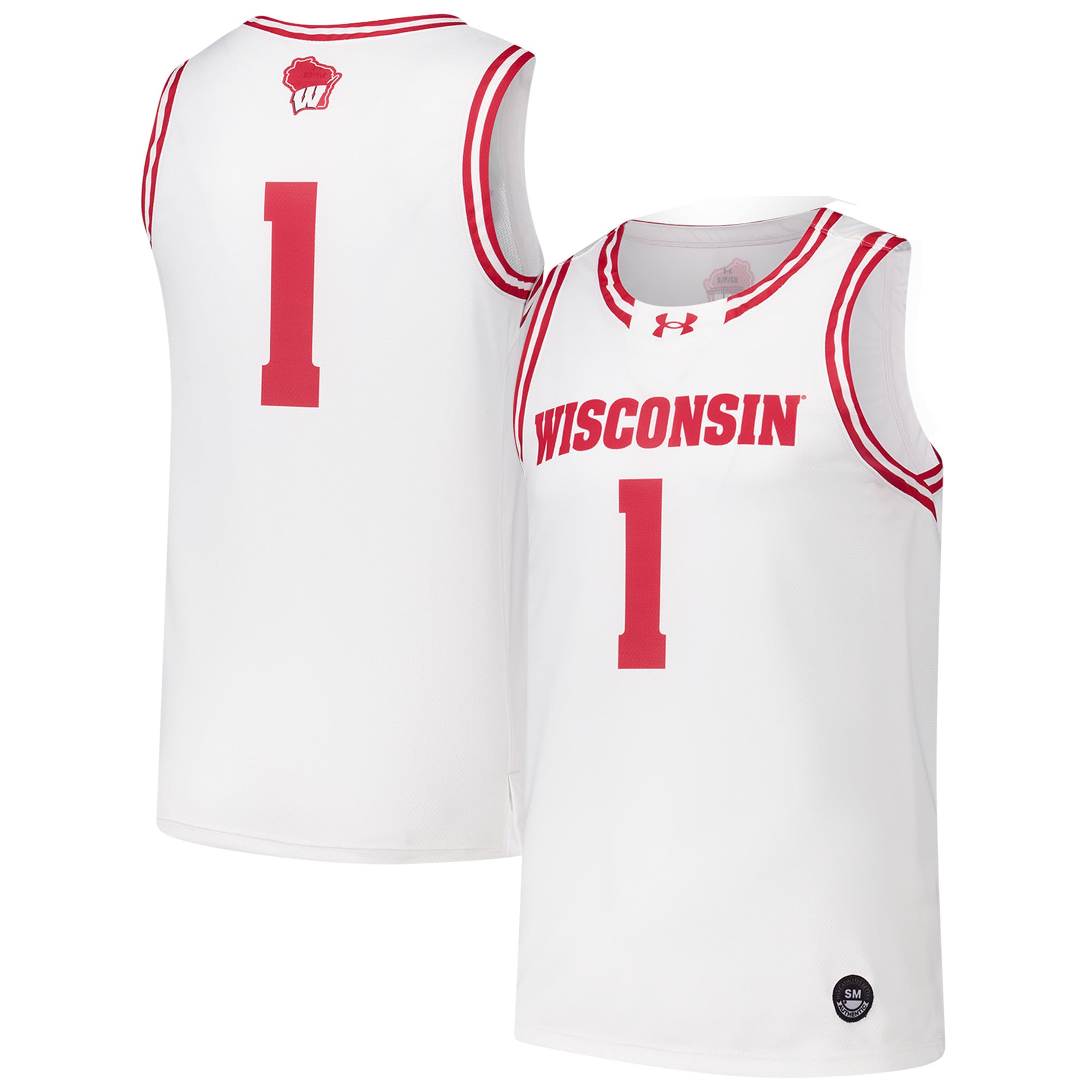 Kids' Wisconsin Badgers White Replica Jersey