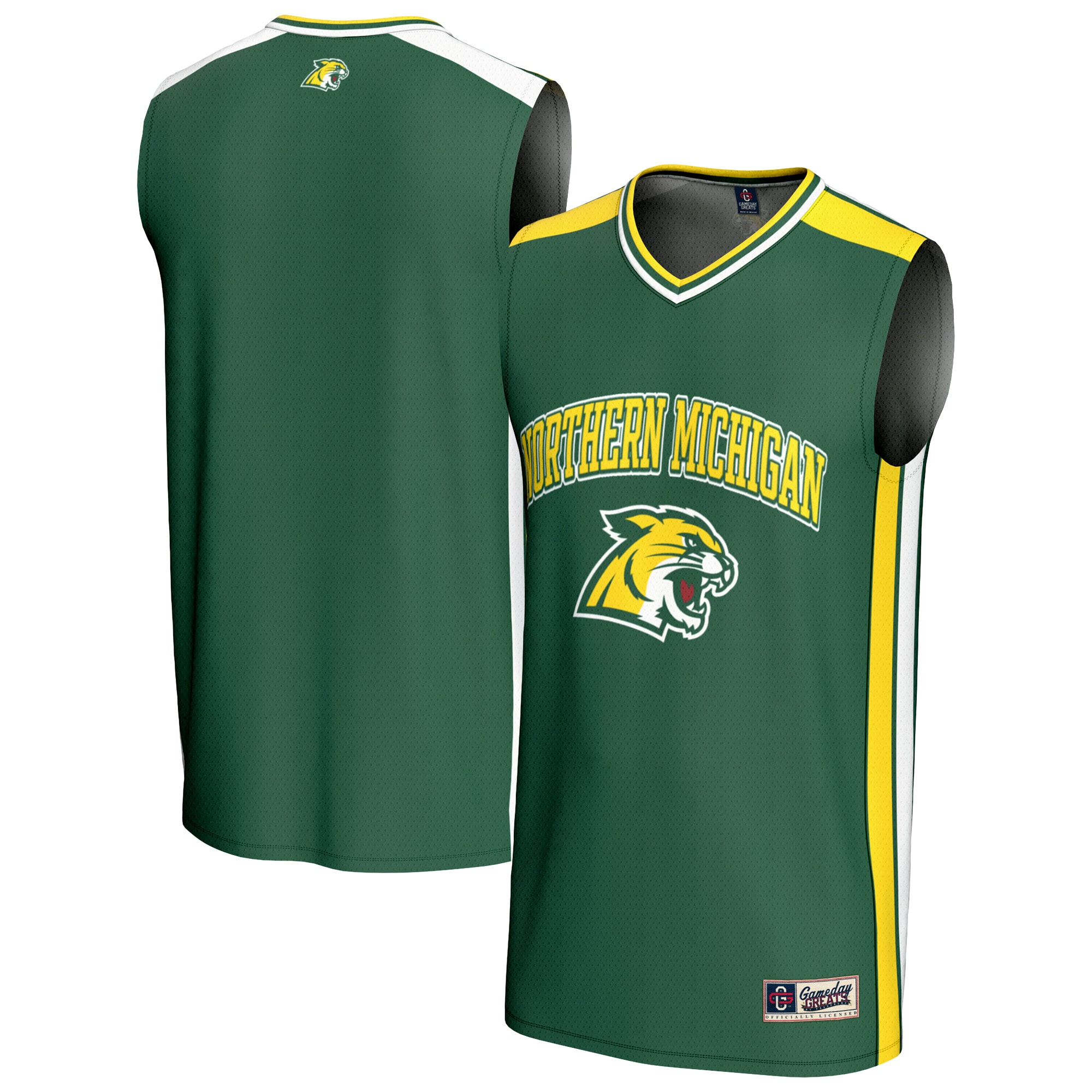 Men's Northern Michigan Wildcats Green Jersey