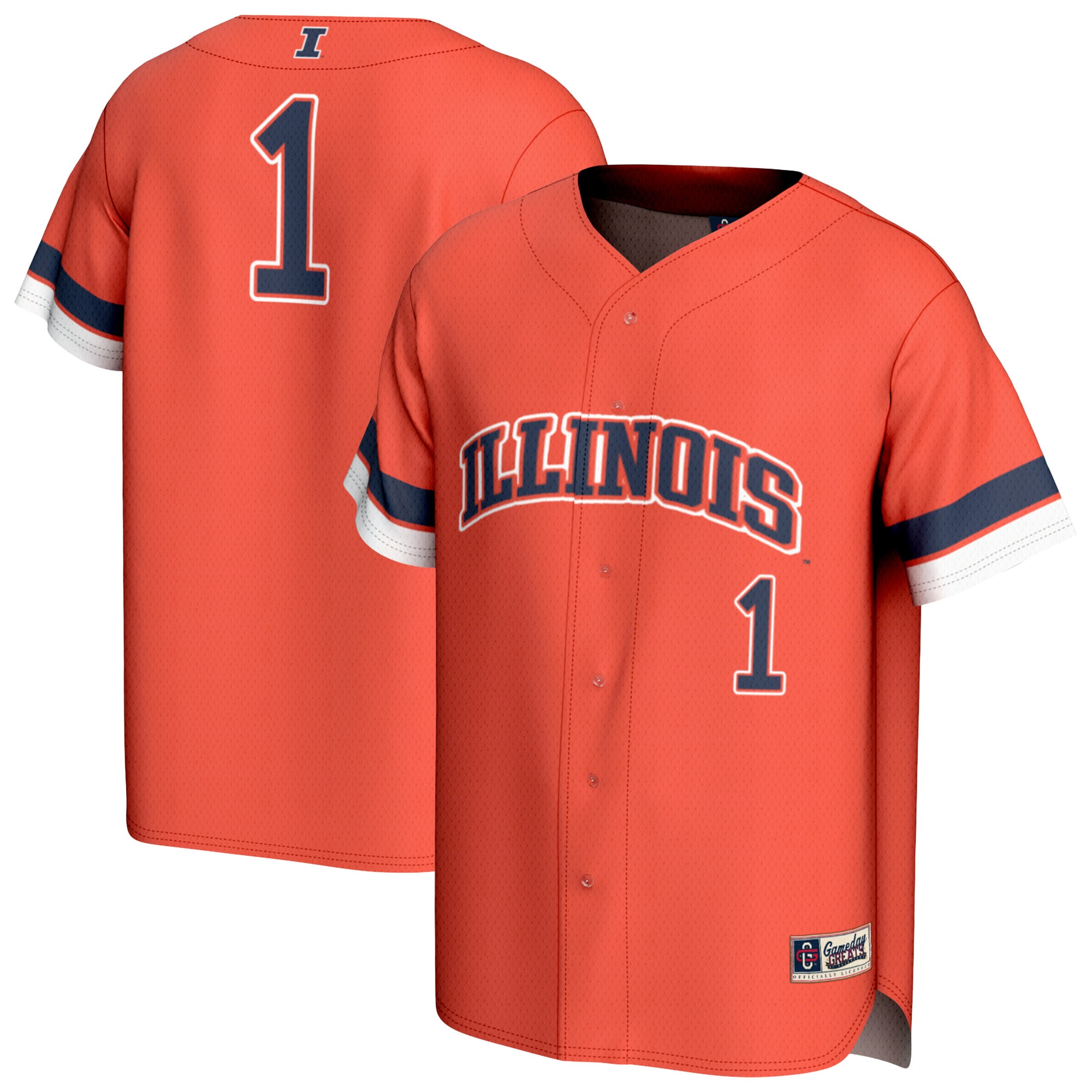 Kids' Illinois Fighting Illini Orange Fashion Jersey