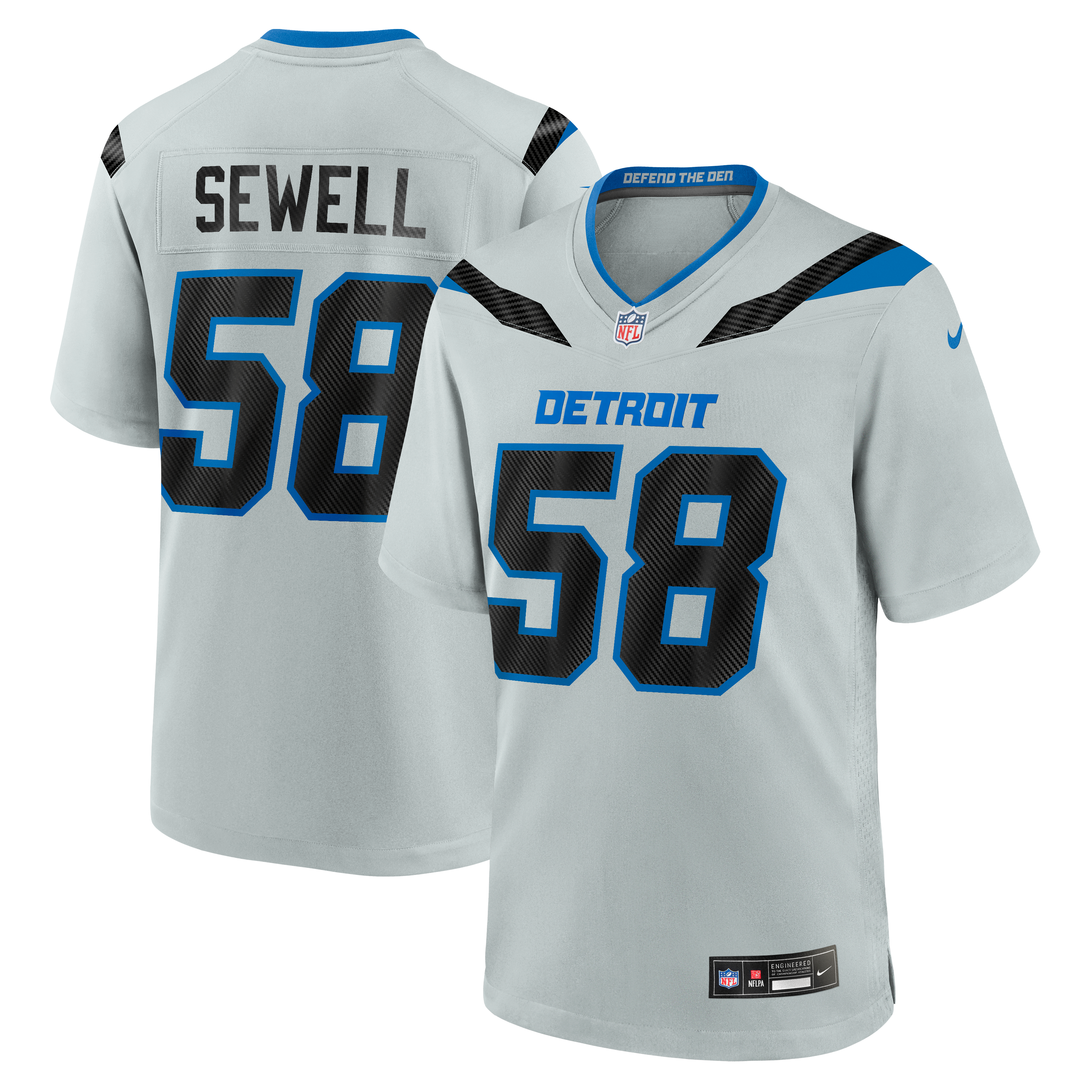 Women's Detroit Lions 2026 Silver Rivalries Game Jersey