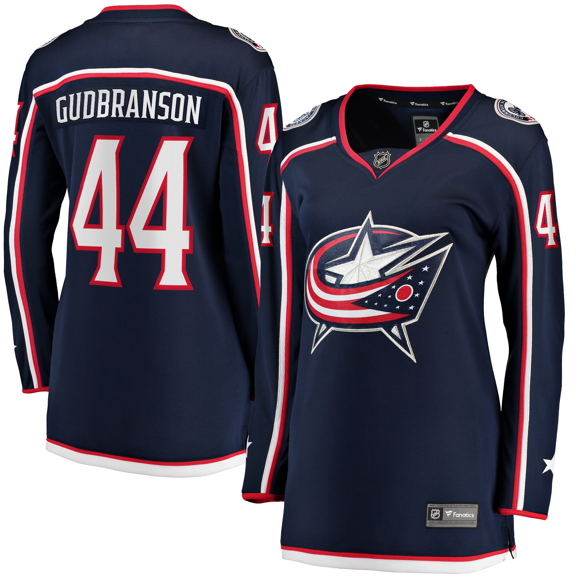Men's Columbus Blue Navy Player Jersey
