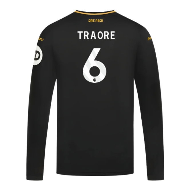 Men's Wolves 2024/25 Away Long Sleeve Jersey