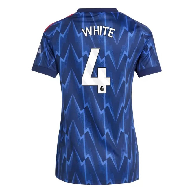 Men's Arsenal 2025/26 White Away Jersey