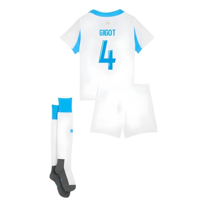 Kids' Marseille 2025/26 Home Kit