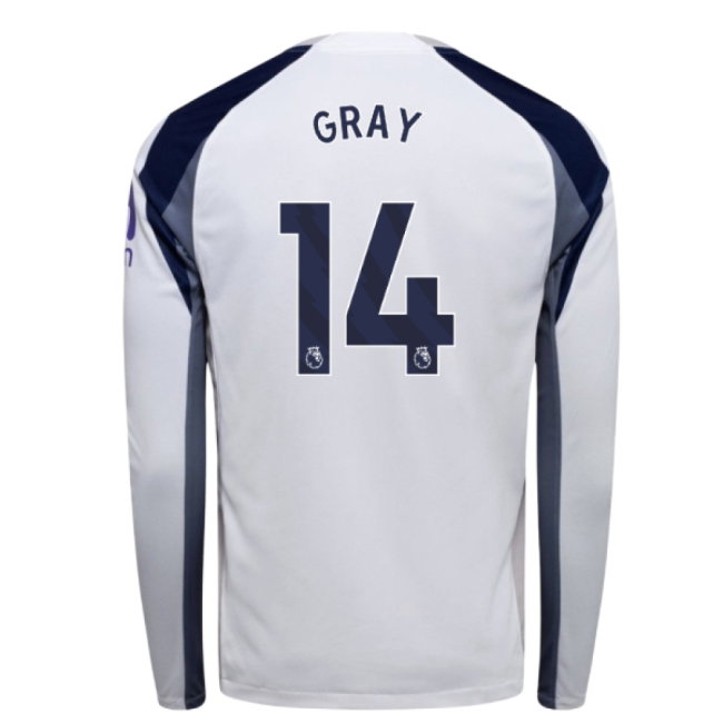 Women's Tottenham 2025/26 Gray Home Long Sleeve Jersey