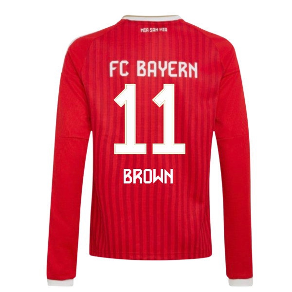 Men's Bayern Munich 2026/27 Brown Home Long Sleeve Jersey