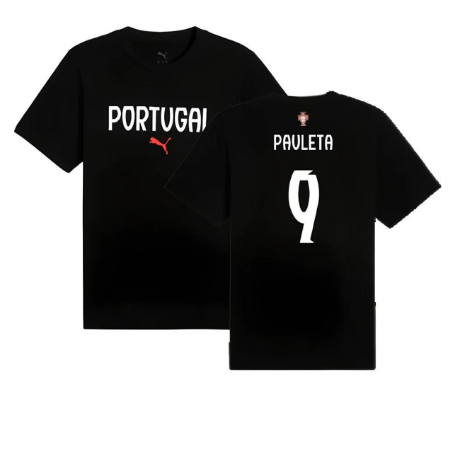 Women's Portugal 2025/26 Black Tee