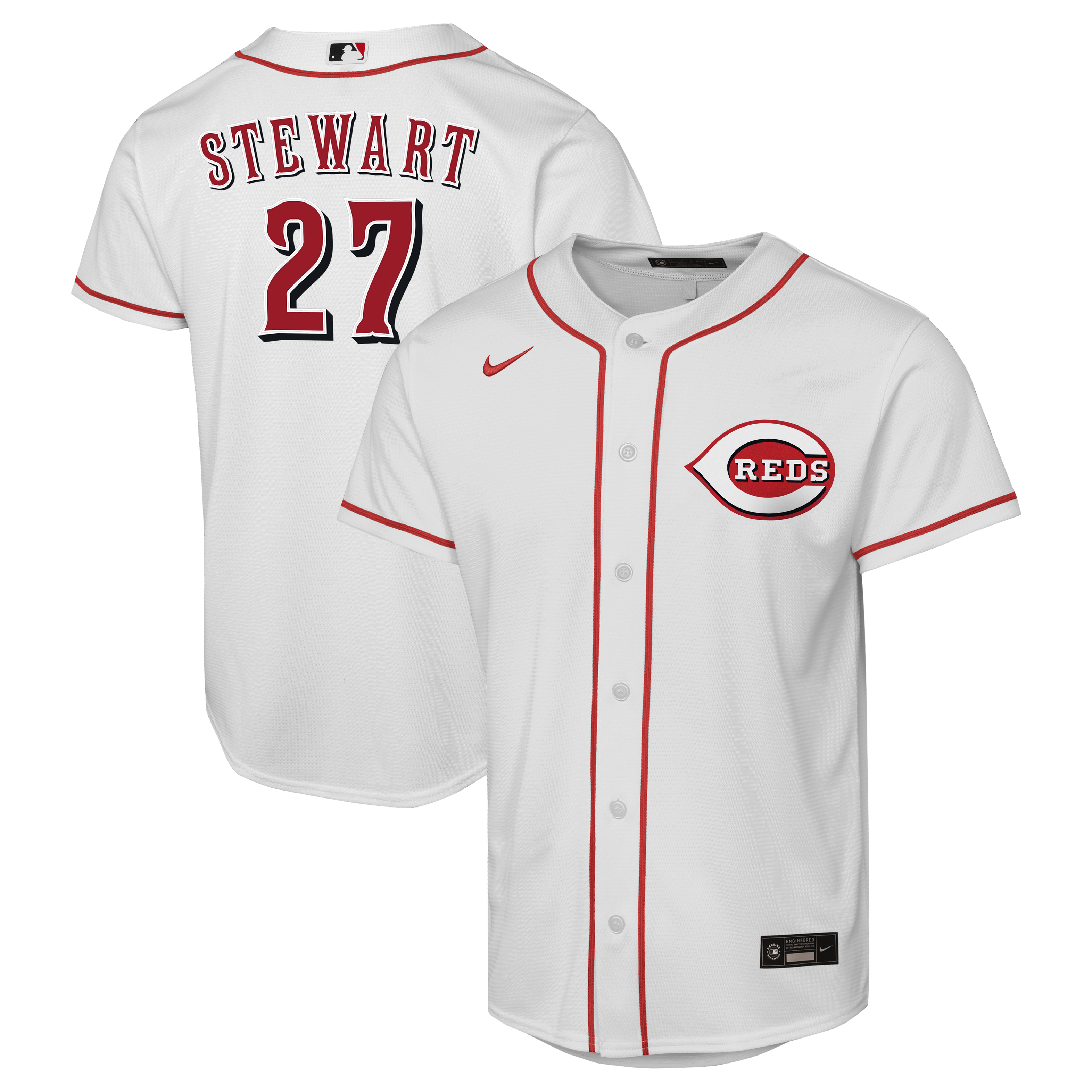 Women's Cincinnati Reds White Player Jersey