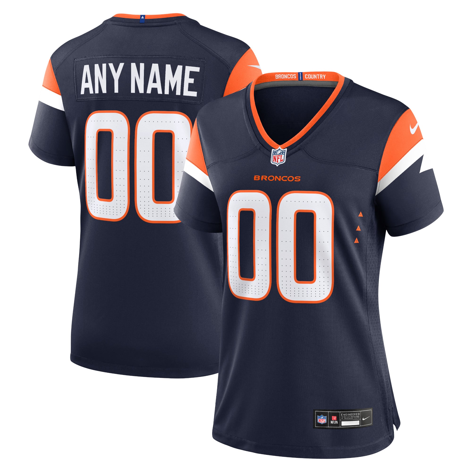 Women's Denver Broncos Navy Game Jersey