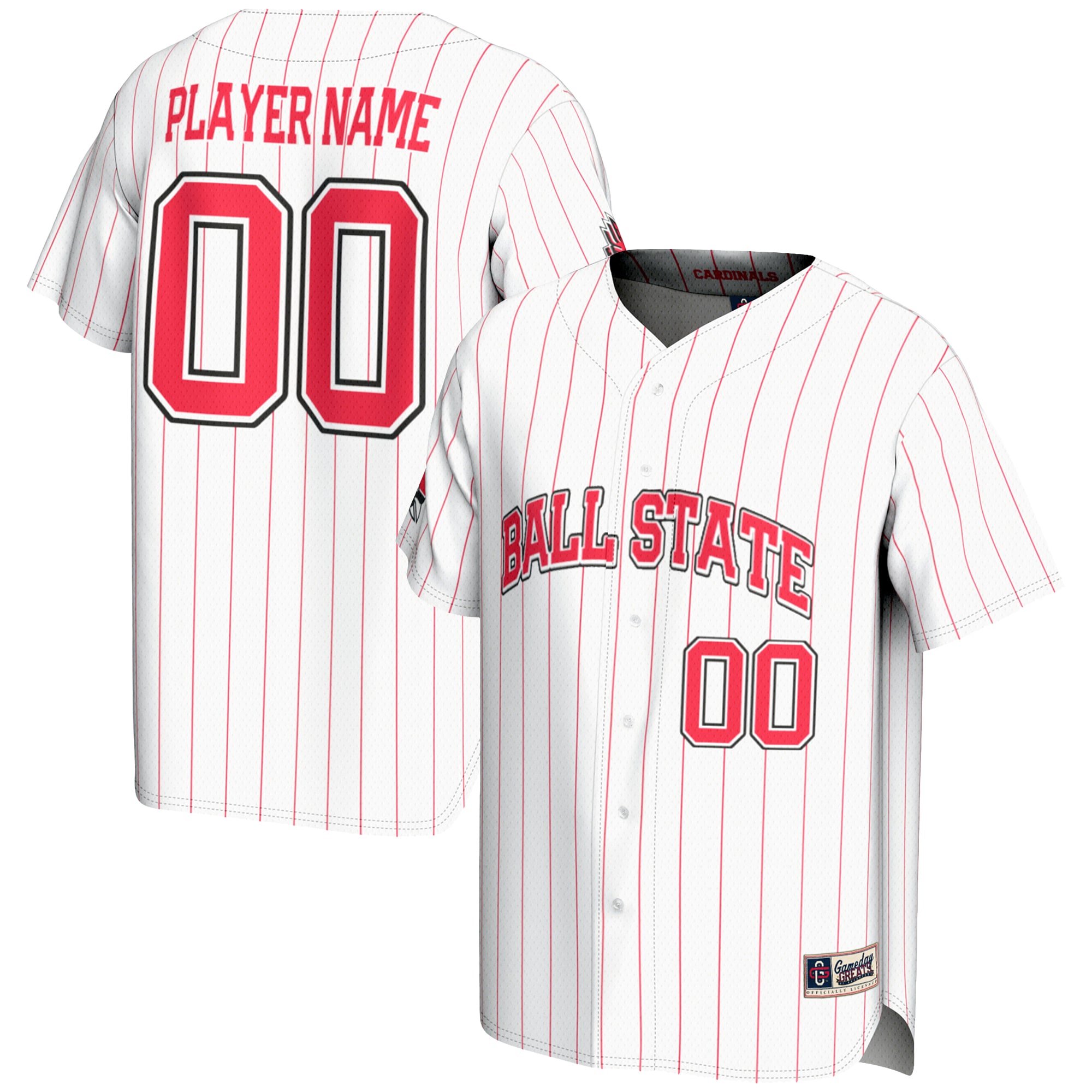 Men's Ball State Cardinals White Player Jersey
