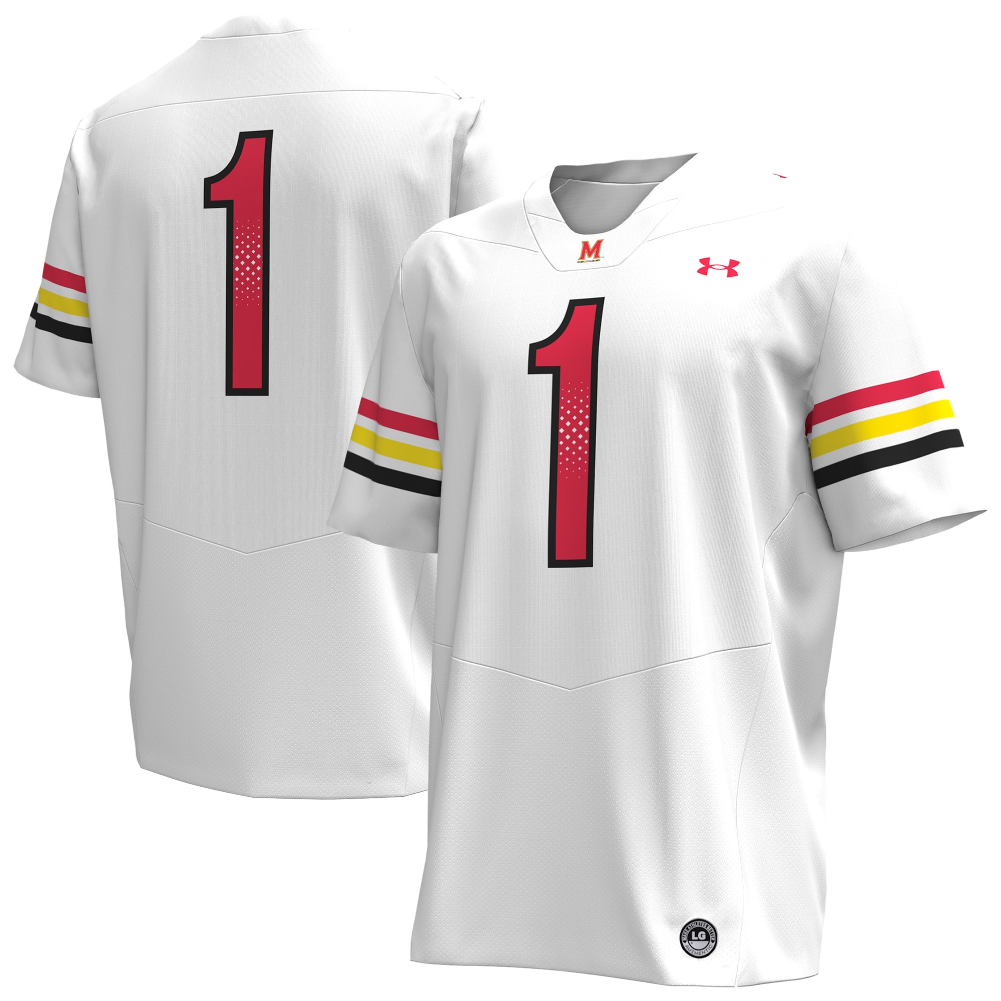 Kids' Maryland Terrapins White Replica Jersey