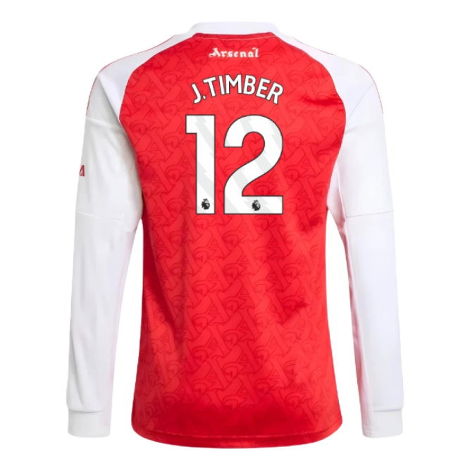Kids' Arsenal 2025/26 Home Long Sleeve Jersey