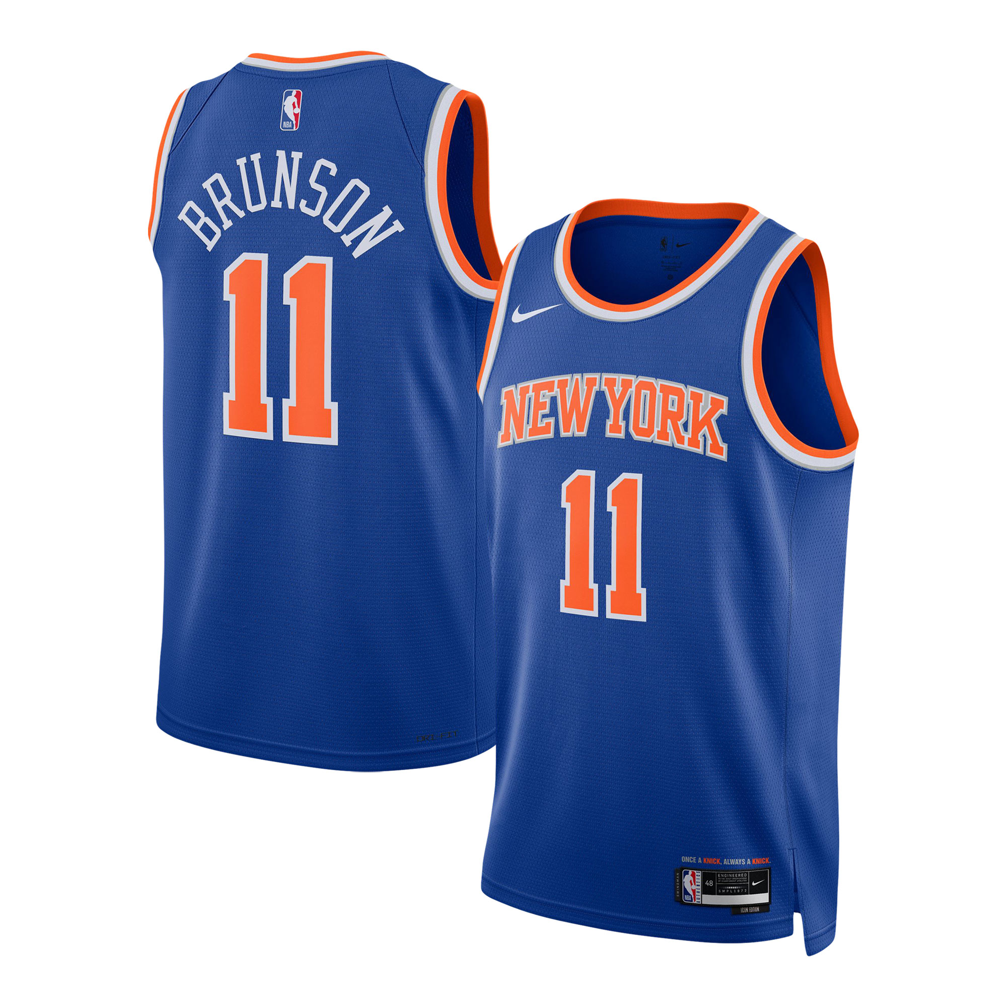 Men's New York Knicks Blue Icon Swingman Jersey