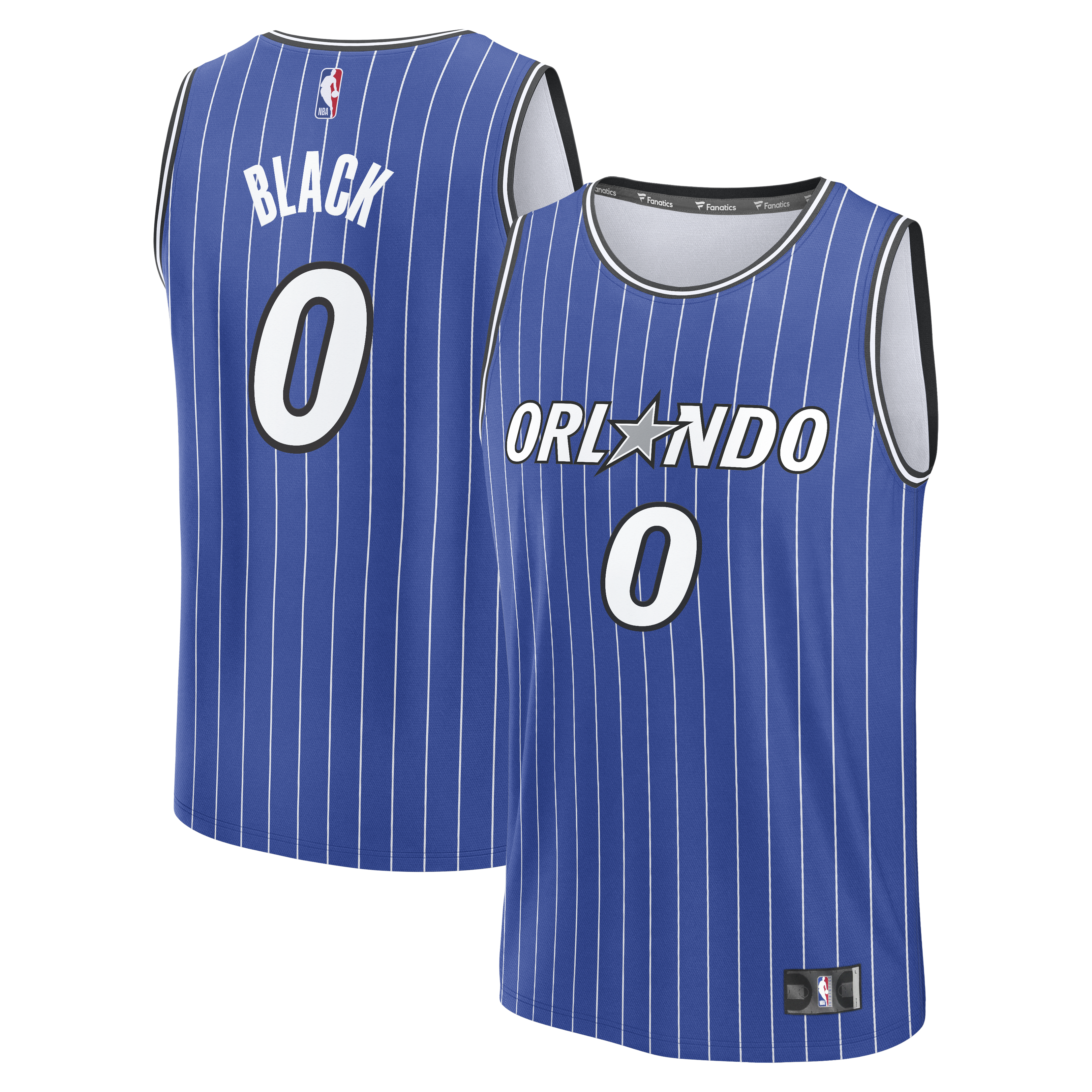 Men's Orlando Magic Black Icon Replica Jersey